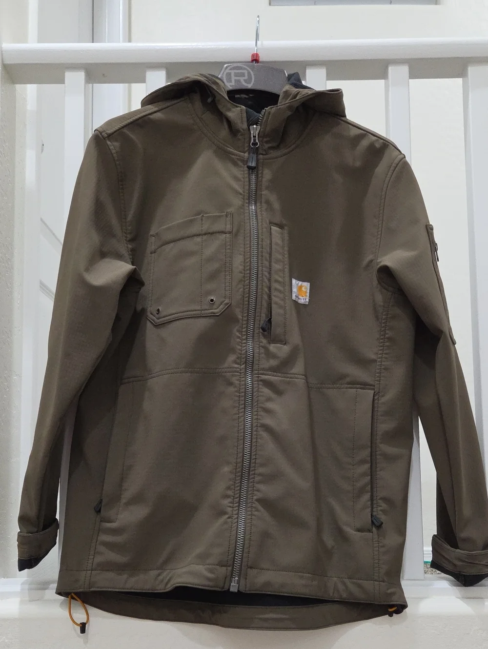Carhartt Men’s Hooded Lightweight Jacket — Olive Brown